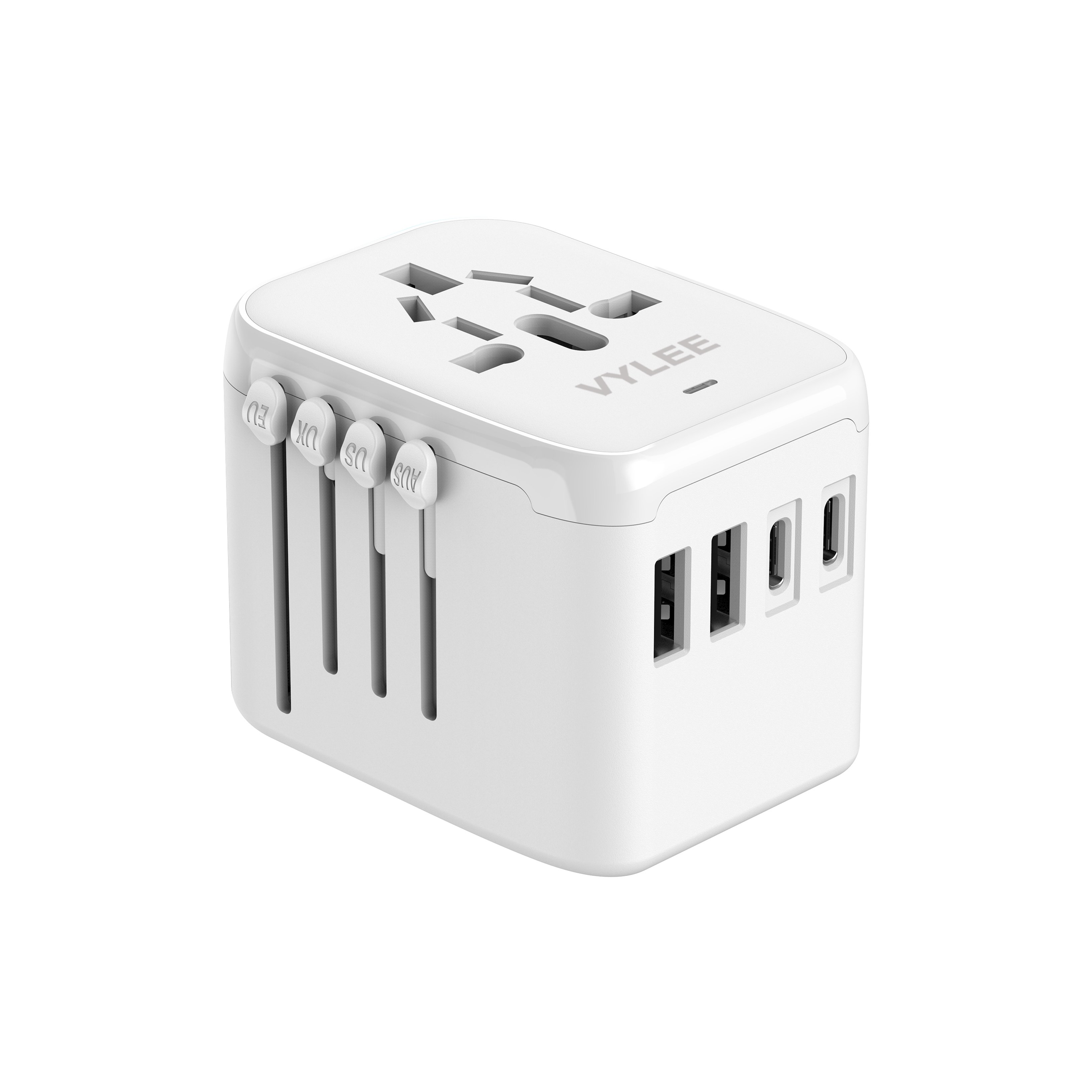 4-Port USB Charger (3.5A, White)