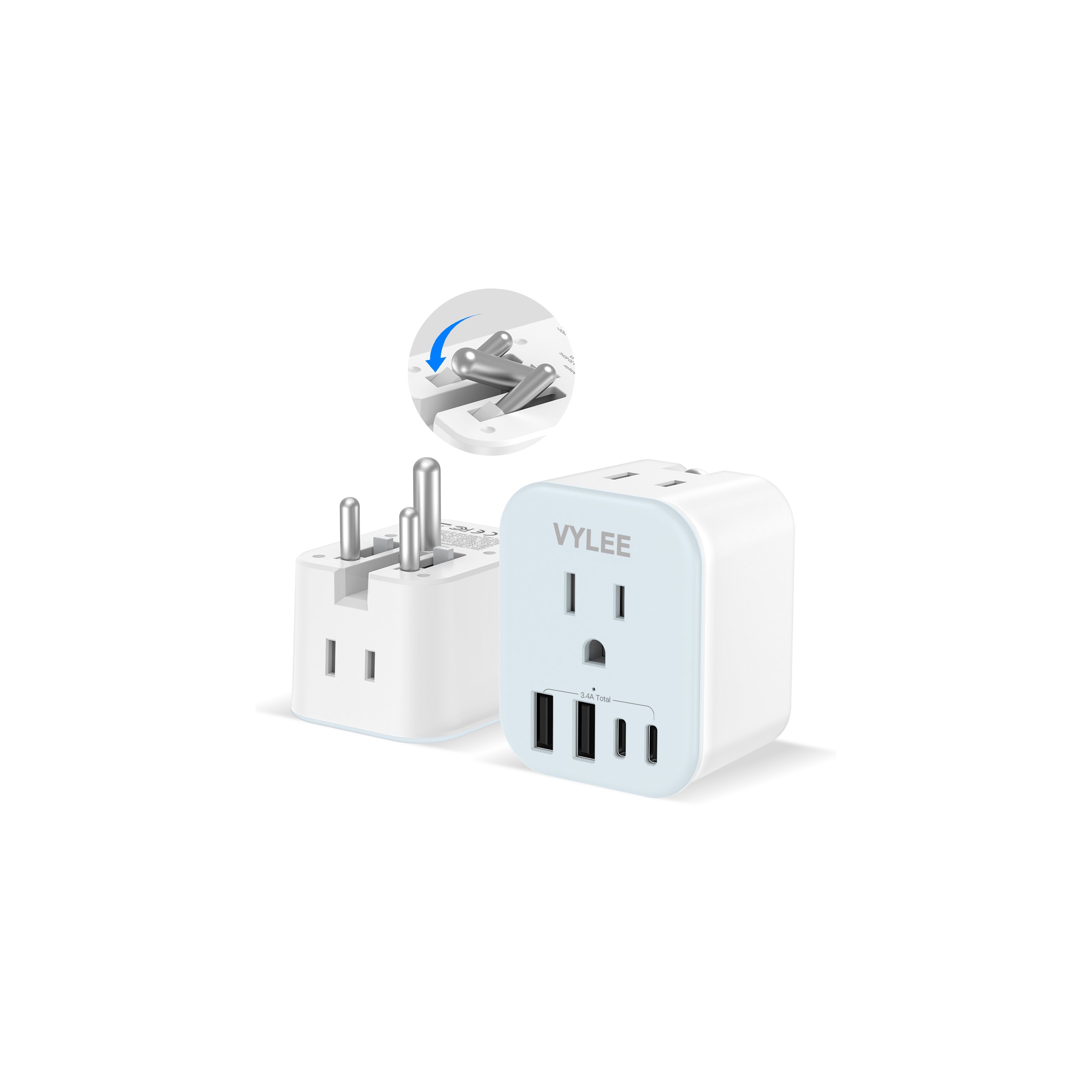 Foldable Plug USB Charger (India)