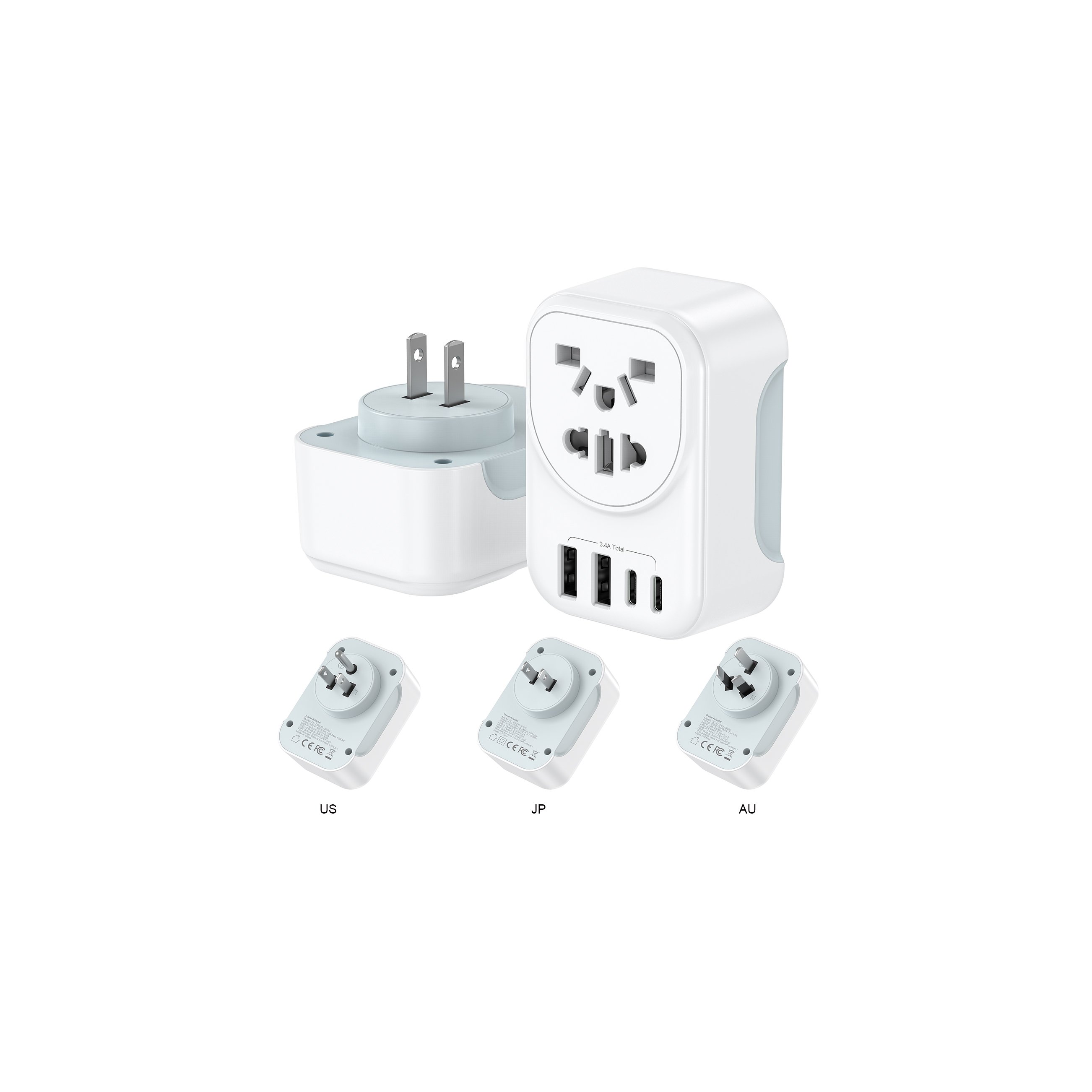 Foldable Plug Travel Adapter (Japan)