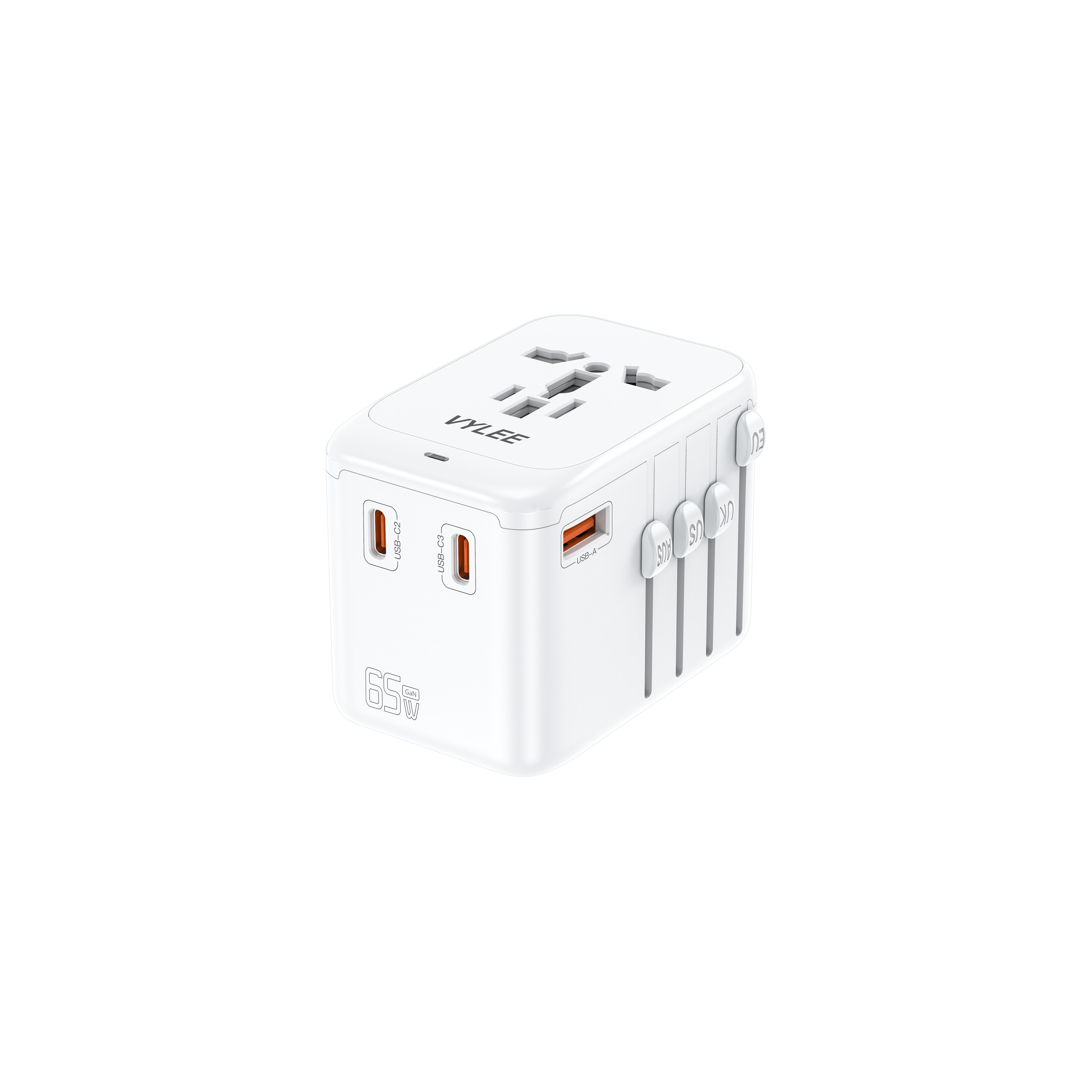 65W GaN USB-C Charger (White)